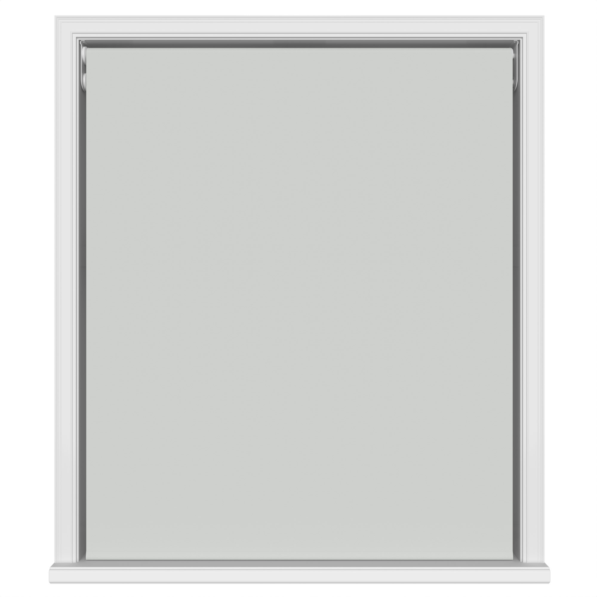 Dover Blackout Mist Grey Motorised Double Roller Blind - Image 2