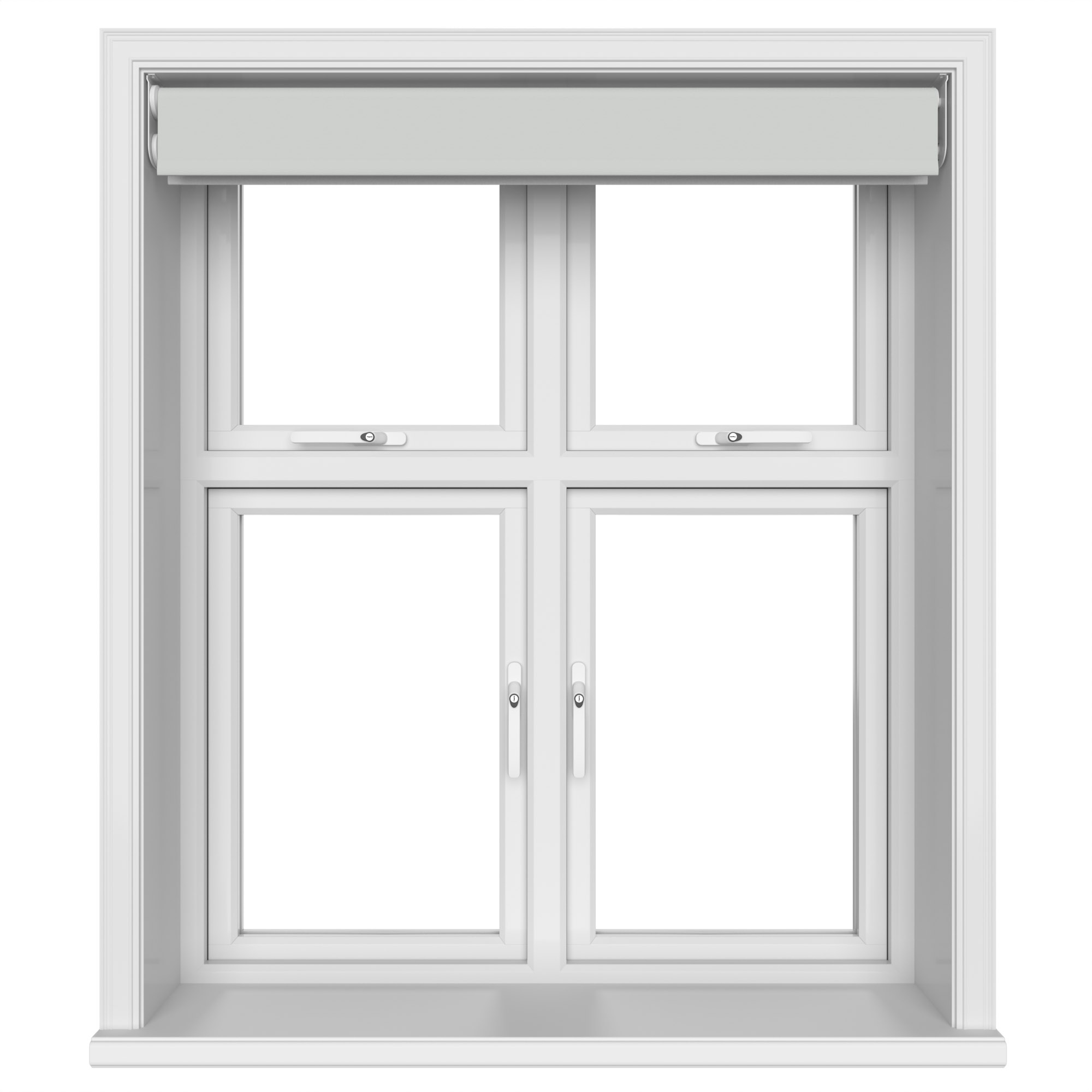 Dover Blackout Mist Grey Motorised Double Roller Blind - Image 6