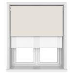 Dover Blackout Cream Whisper Motorised Double Roller Blind