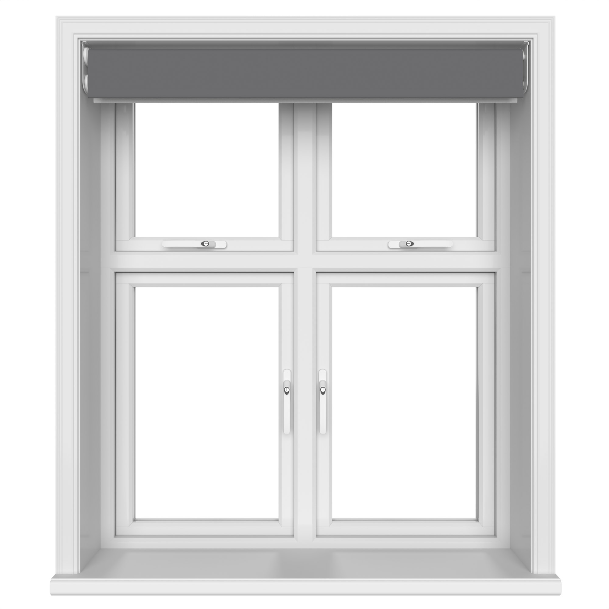 Dover Blackout Gunmetal Motorised Double Roller Blind - Image 6