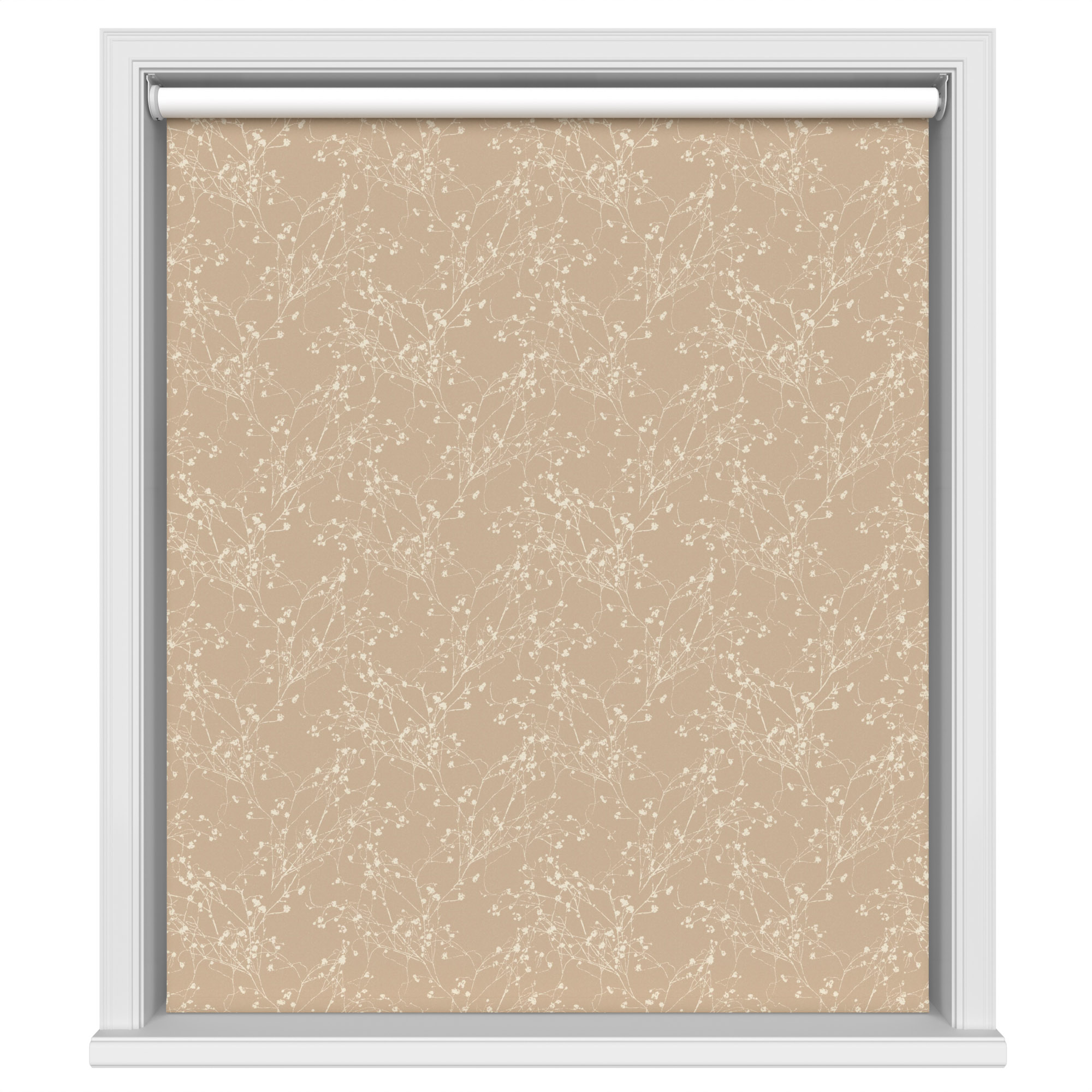 Vale Blackout Champagne Motorised Roller Blind - Image 2