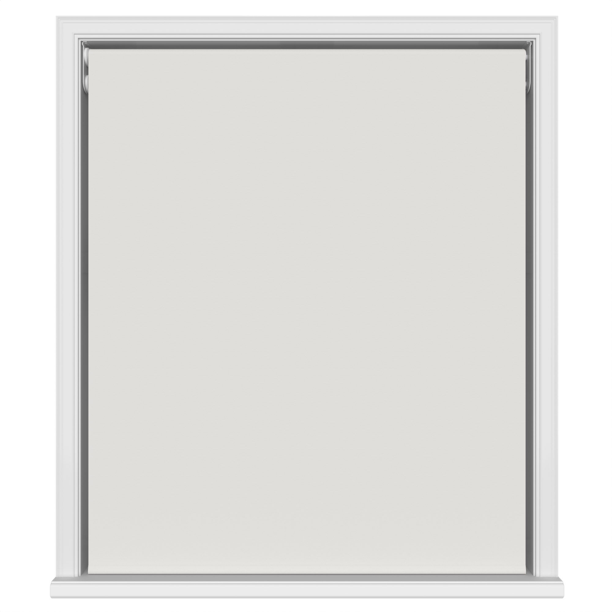 Dover Blackout Chalk White Motorised Double Roller Blind - Image 2