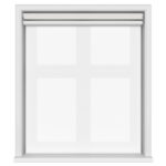 Dover Blackout Chalk White Motorised Double Roller Blind
