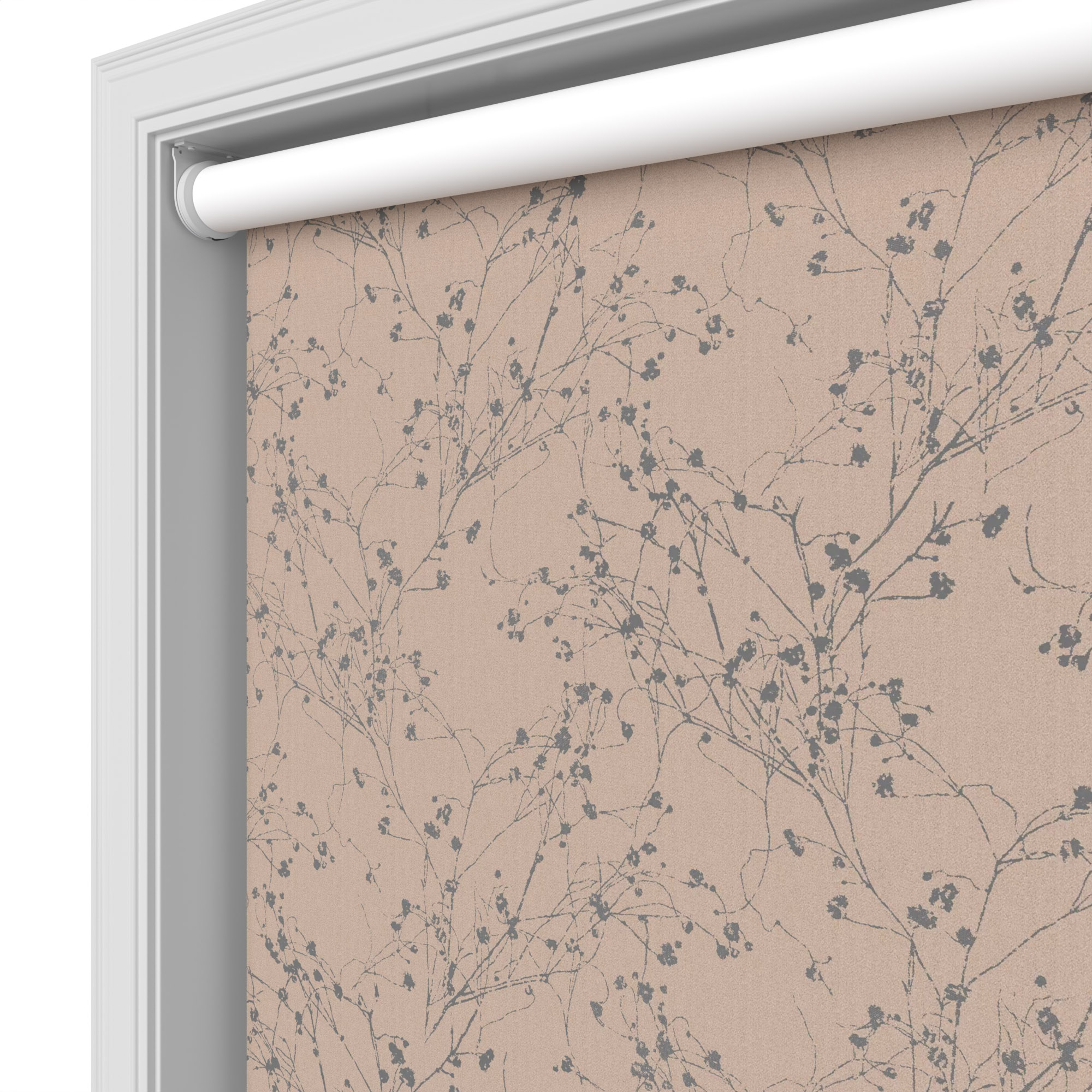 Vale Blackout Moonlight Mink Motorised Roller Blind - Image 4