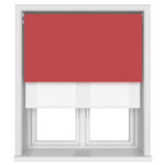 Dover Blackout Rich Ruby Motorised Double Roller Blind