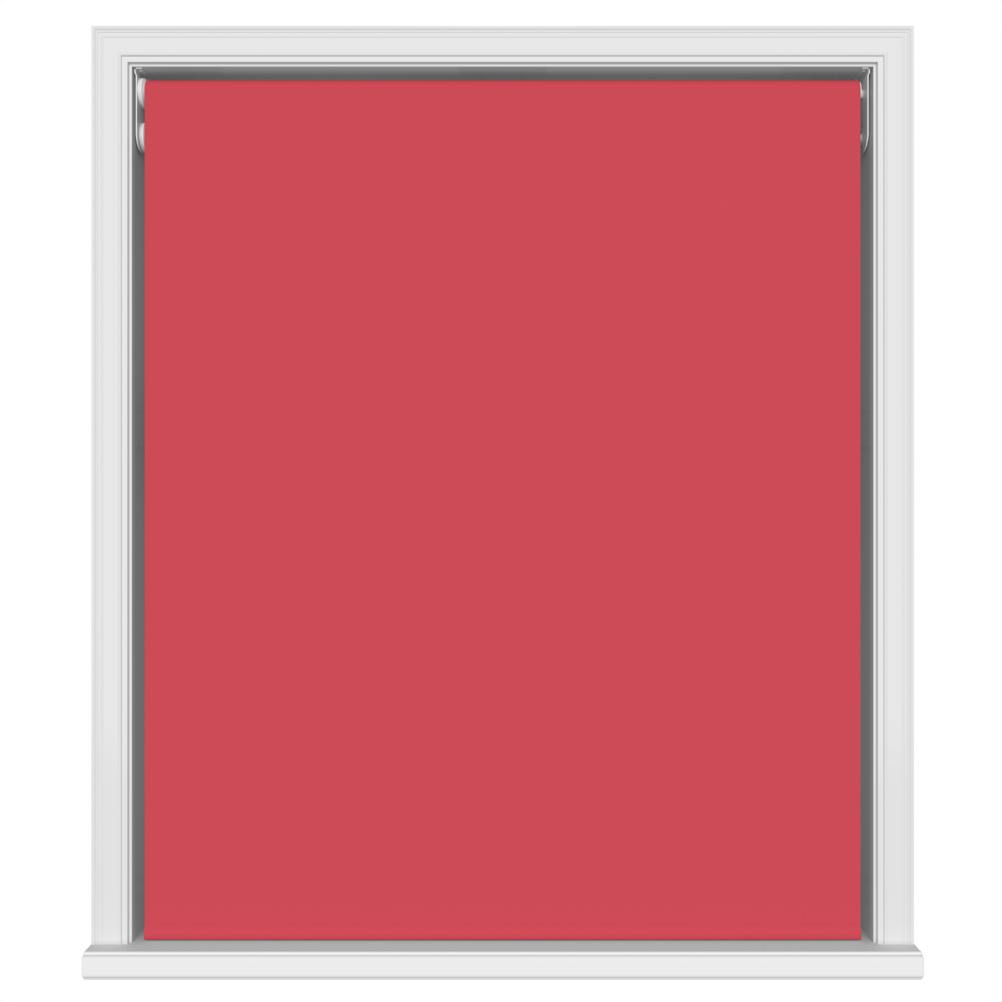 Dover Blackout Flame Red Motorised Double Roller Blind - Image 2