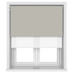 Dover Blackout Muted Truffle Motorised Double Roller Blind