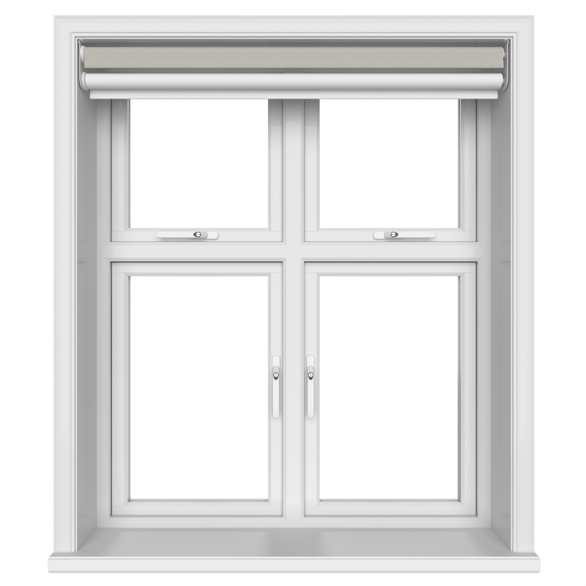 Dover Blackout Muted Truffle Motorised Double Roller Blind - Image 5