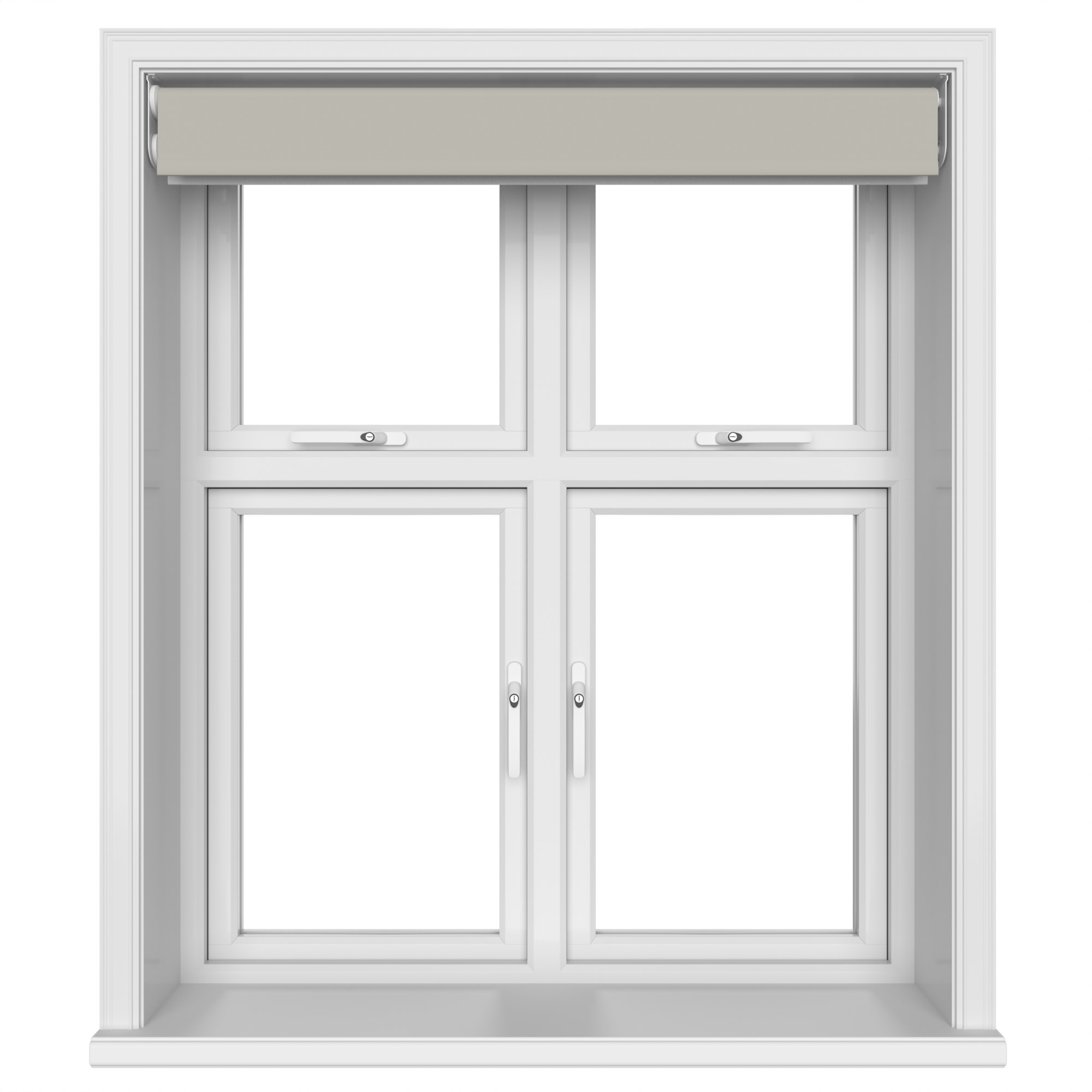 Dover Blackout Muted Truffle Motorised Double Roller Blind - Image 6