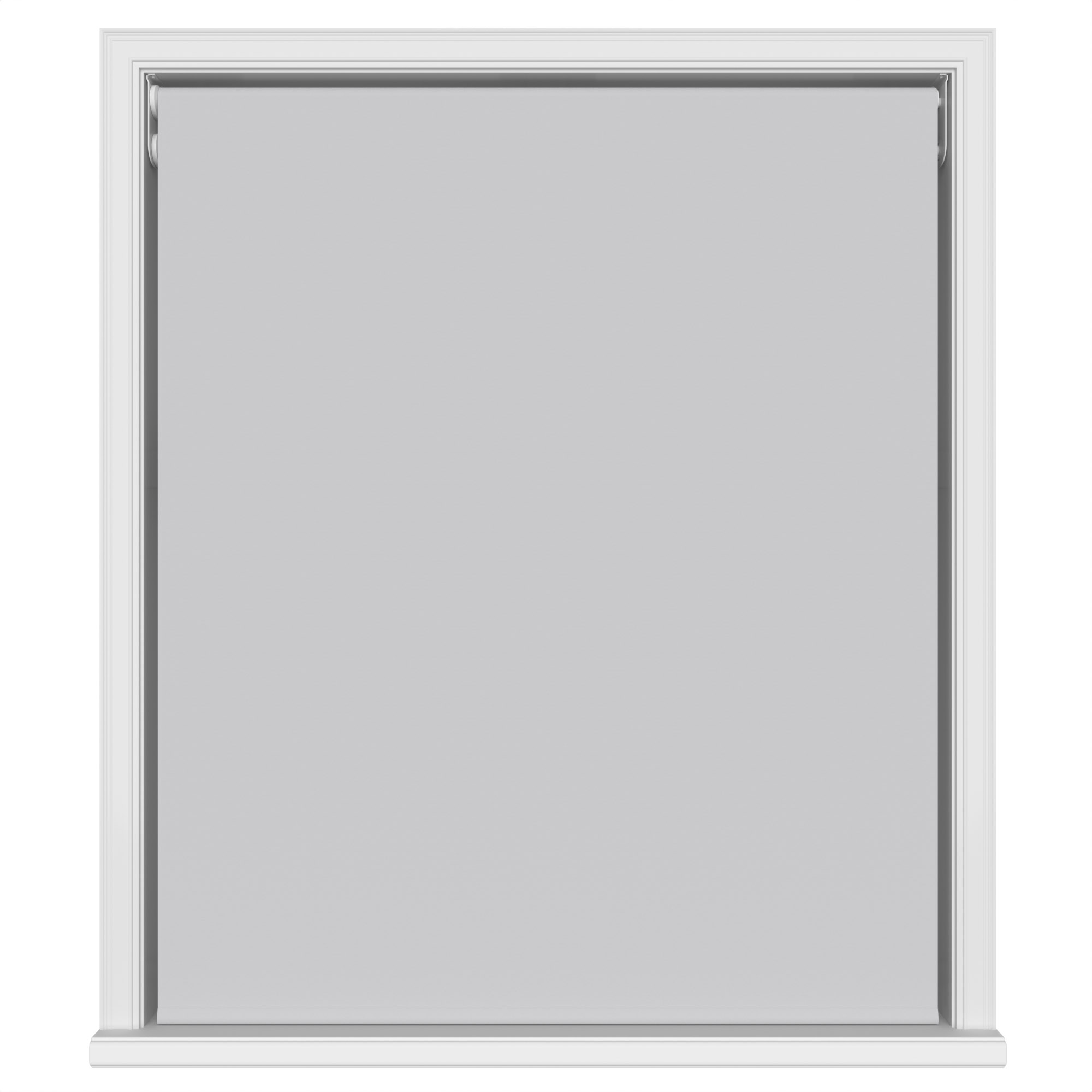 Dover Blackout Pale Grey Motorised Double Roller Blind - Image 2