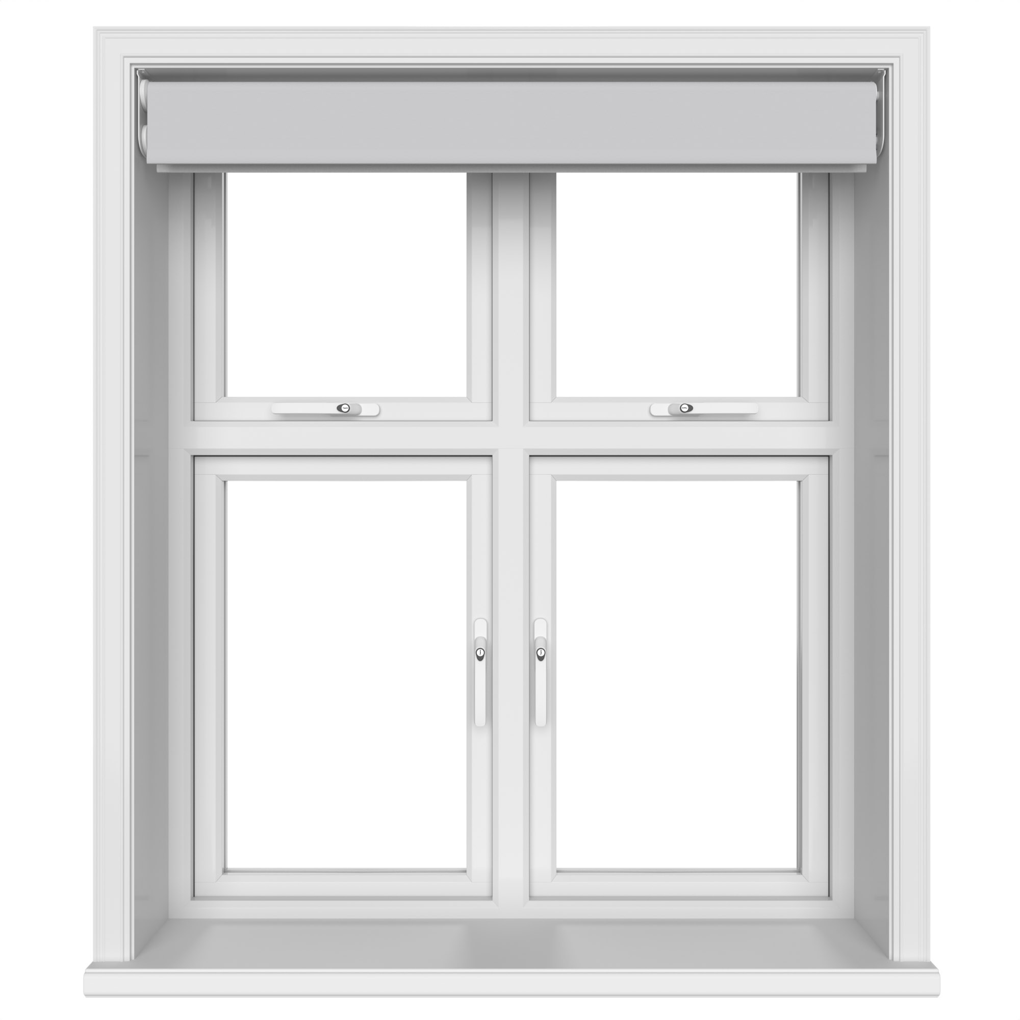 Dover Blackout Pale Grey Motorised Double Roller Blind - Image 6