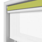 Dover Blackout Willow Leaf Motorised Double Roller Blind