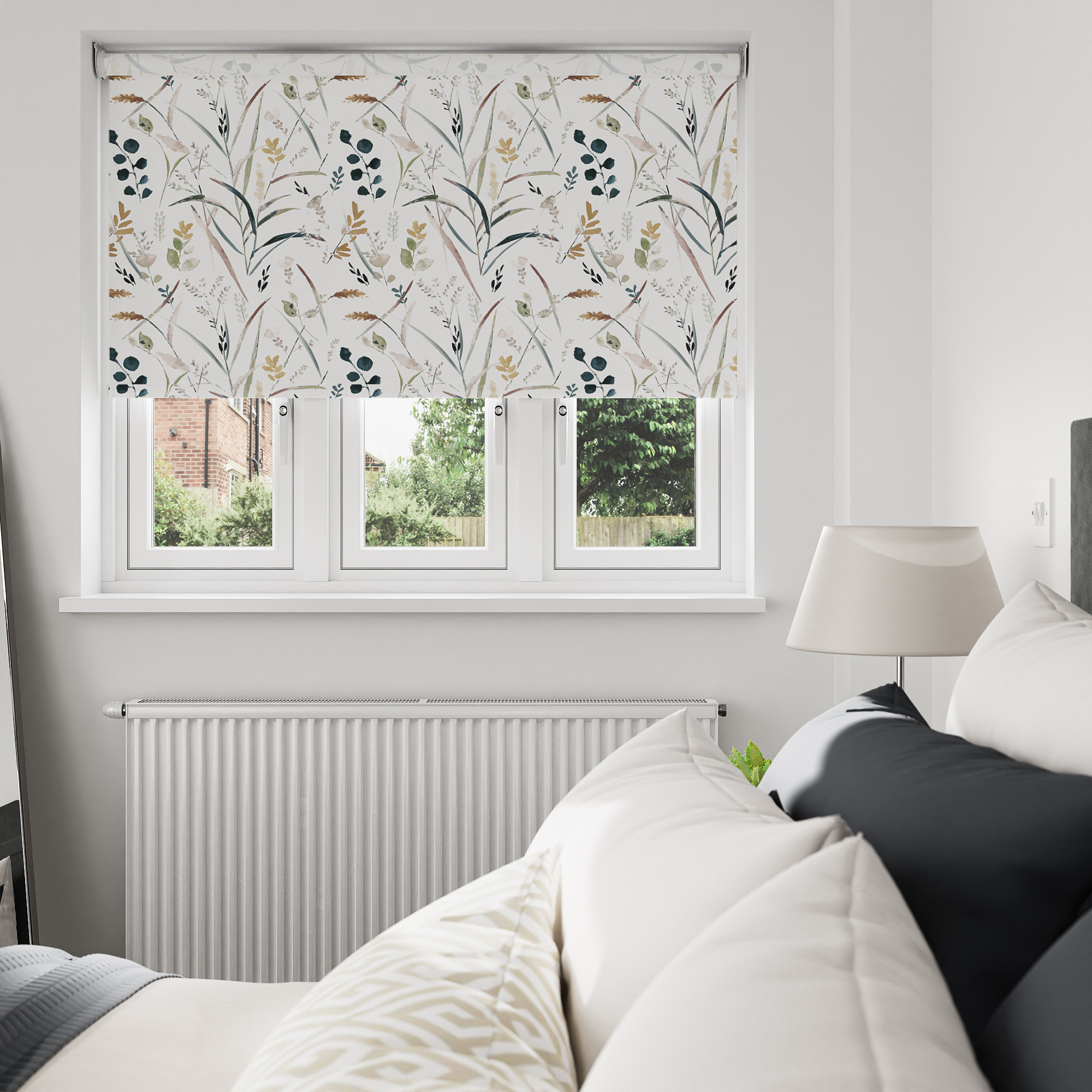 Bloom Rustic Leaves Motorised Roller Blind - Image 7