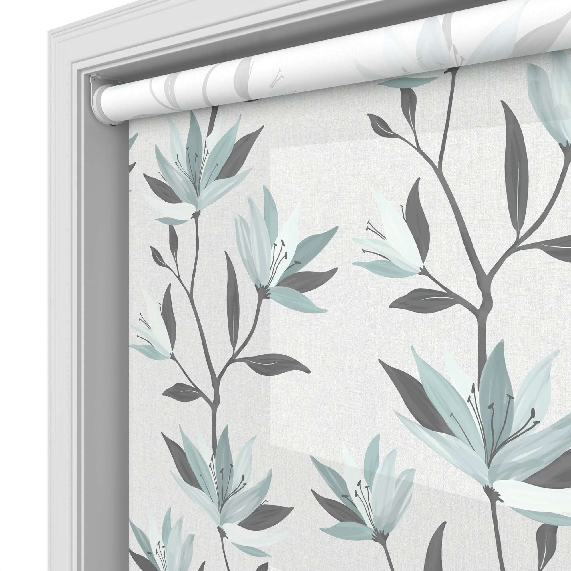 Lilyvale Quiet Duckegg Motorised Roller Blind - Image 4