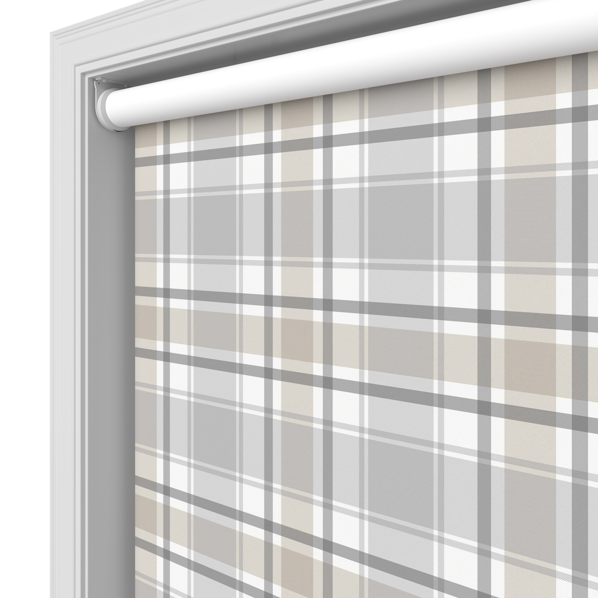 Highland Blackout Wild Hare Haze Motorised Roller Blind - Image 4