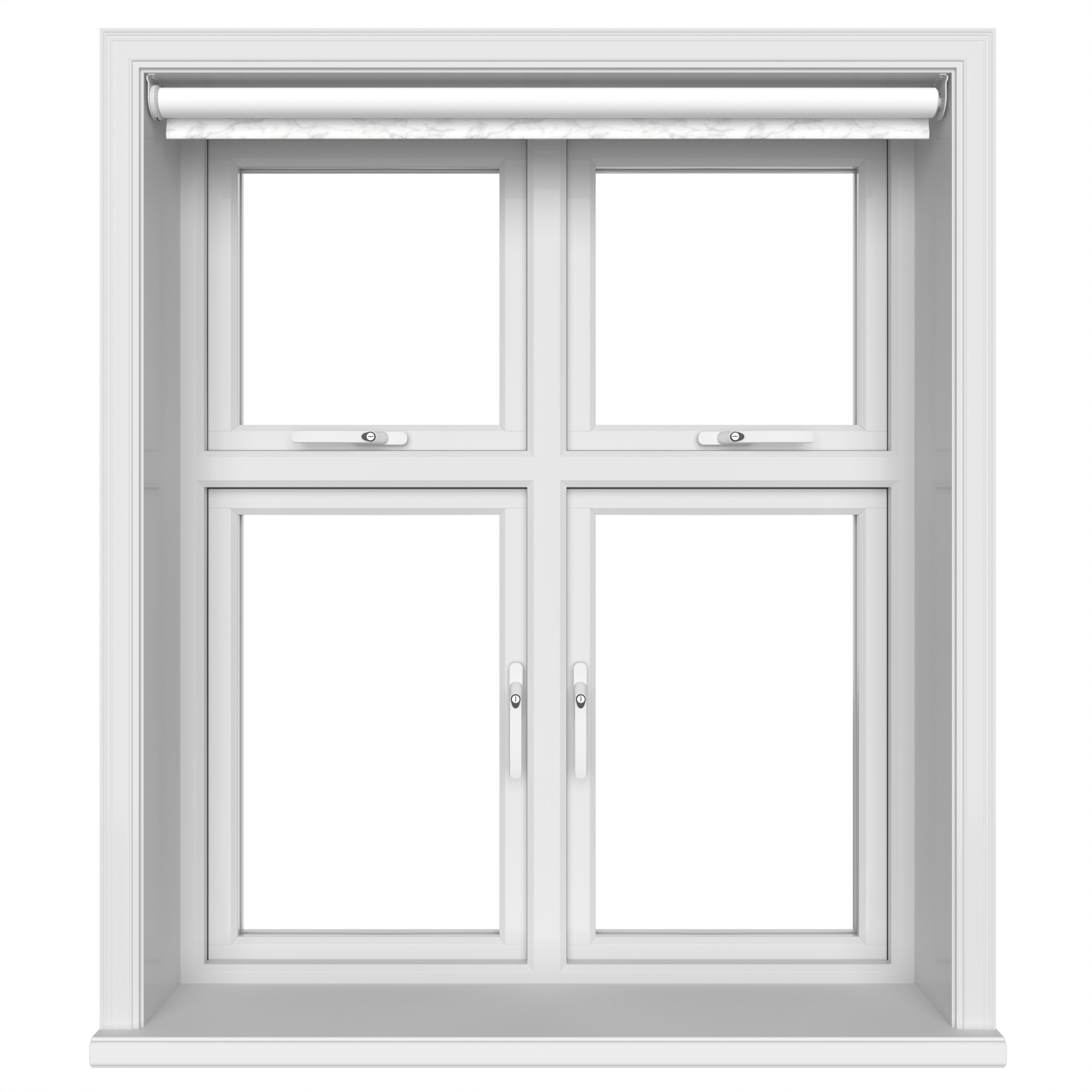 Marble Silver Blackout Motorised Roller Blind - Image 3
