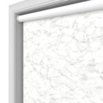 Marble Silver Blackout Motorised Roller Blind
