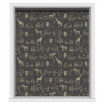 Night Safari Gold Blackout Motorised Roller Blind