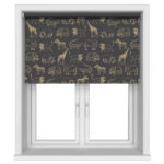 Night Safari Gold Blackout Motorised Roller Blind