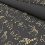 Night Safari Gold Blackout Motorised Roller Blind