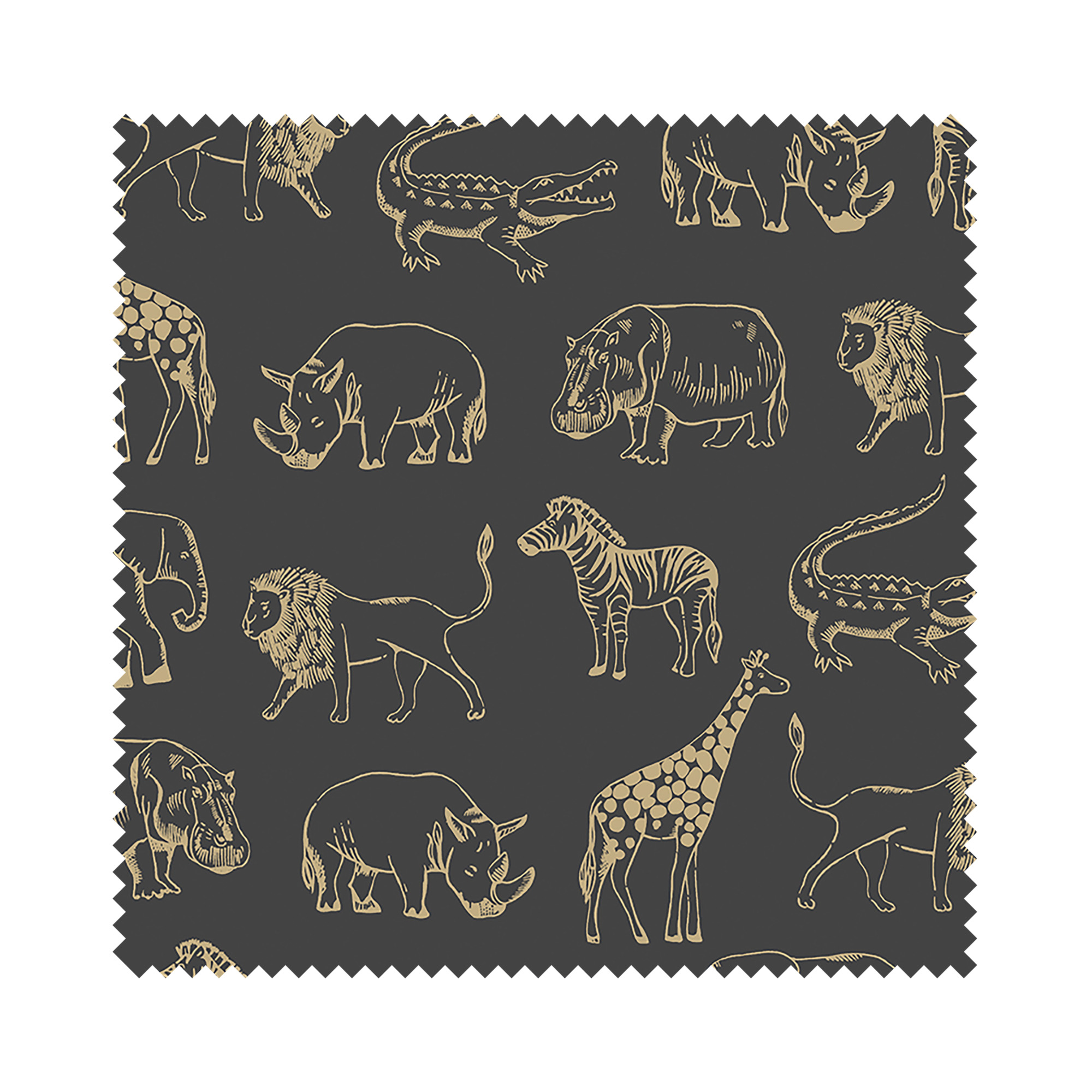 Night Safari Gold Blackout Motorised Roller Blind - Image 6