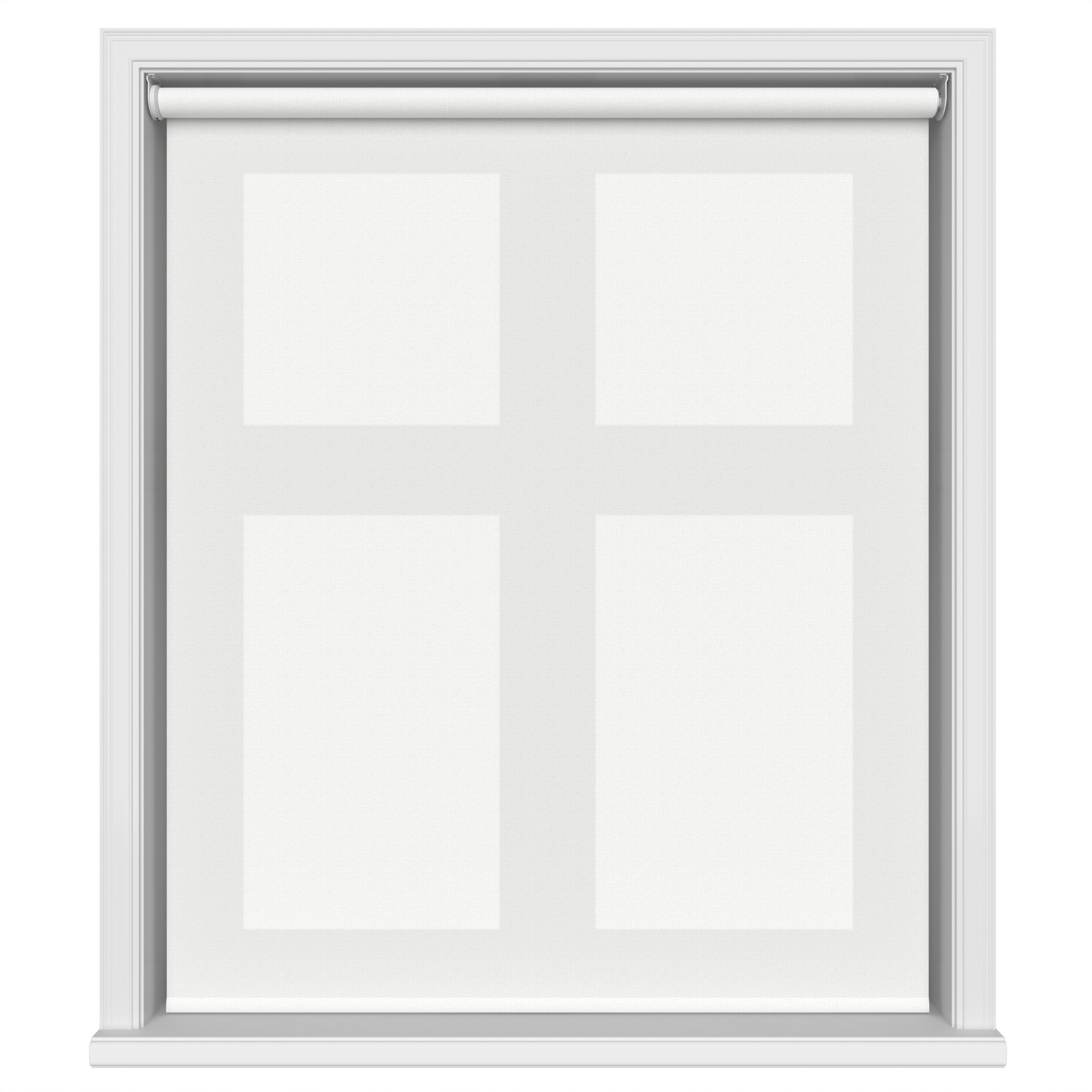 Gala Cotton White Motorised Roller Blind - Image 2