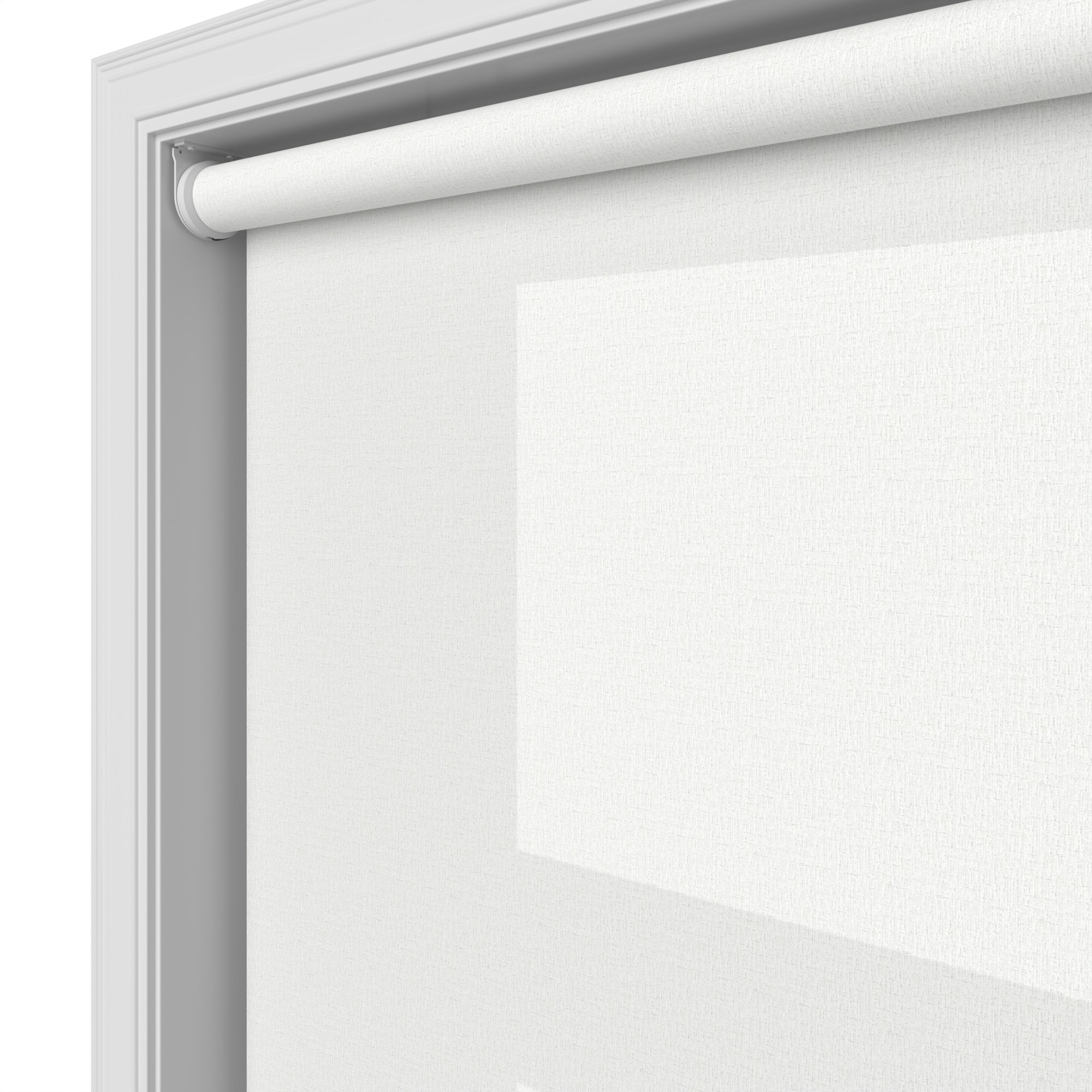 Gala Cotton White Motorised Roller Blind - Image 4