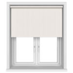 Lustre Blackout Ivory Silk Motorised Roller Blind