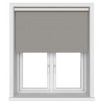 Lustre Blackout Moonstone Silk Motorised Roller Blind