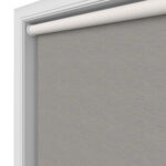 Lustre Blackout Moonstone Silk Motorised Roller Blind