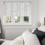 Nordic Forest Silver Birch Motorised Roller Blind