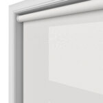 Lakeside Cotton White Motorised Roller Blind