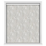 Willow Tree Blackout Birch White Motorised Roller Blind