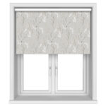 Willow Tree Blackout Birch White Motorised Roller Blind