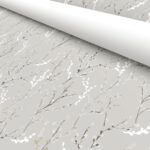 Willow Tree Blackout Birch White Motorised Roller Blind