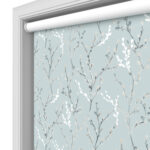 Willow Blackout Morning Mist Motorised Roller Blind