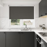Richmond Blackout Cobble Grey Motorised Roller Blind