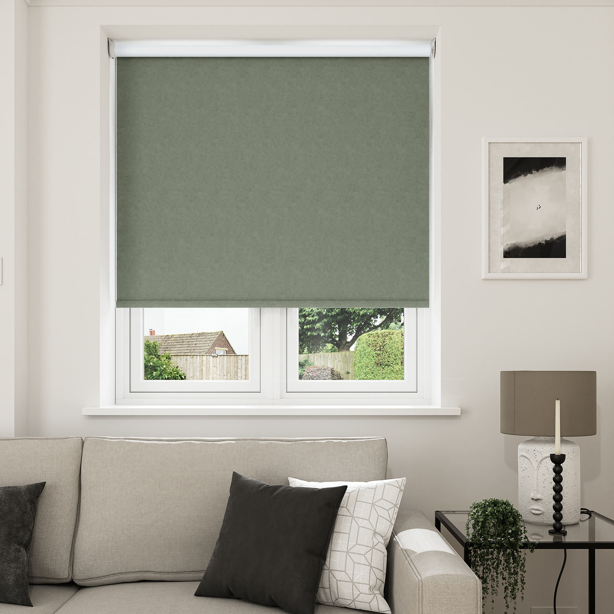 Richmond Blackout Pine Forest Motorised Roller Blind - Image 7