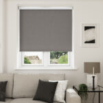 Richmond Blackout Soothing Grey Motorised Roller Blind