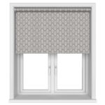 Foliage Blackout Flint Motorised Roller Blind