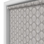 Foliage Blackout Flint Motorised Roller Blind
