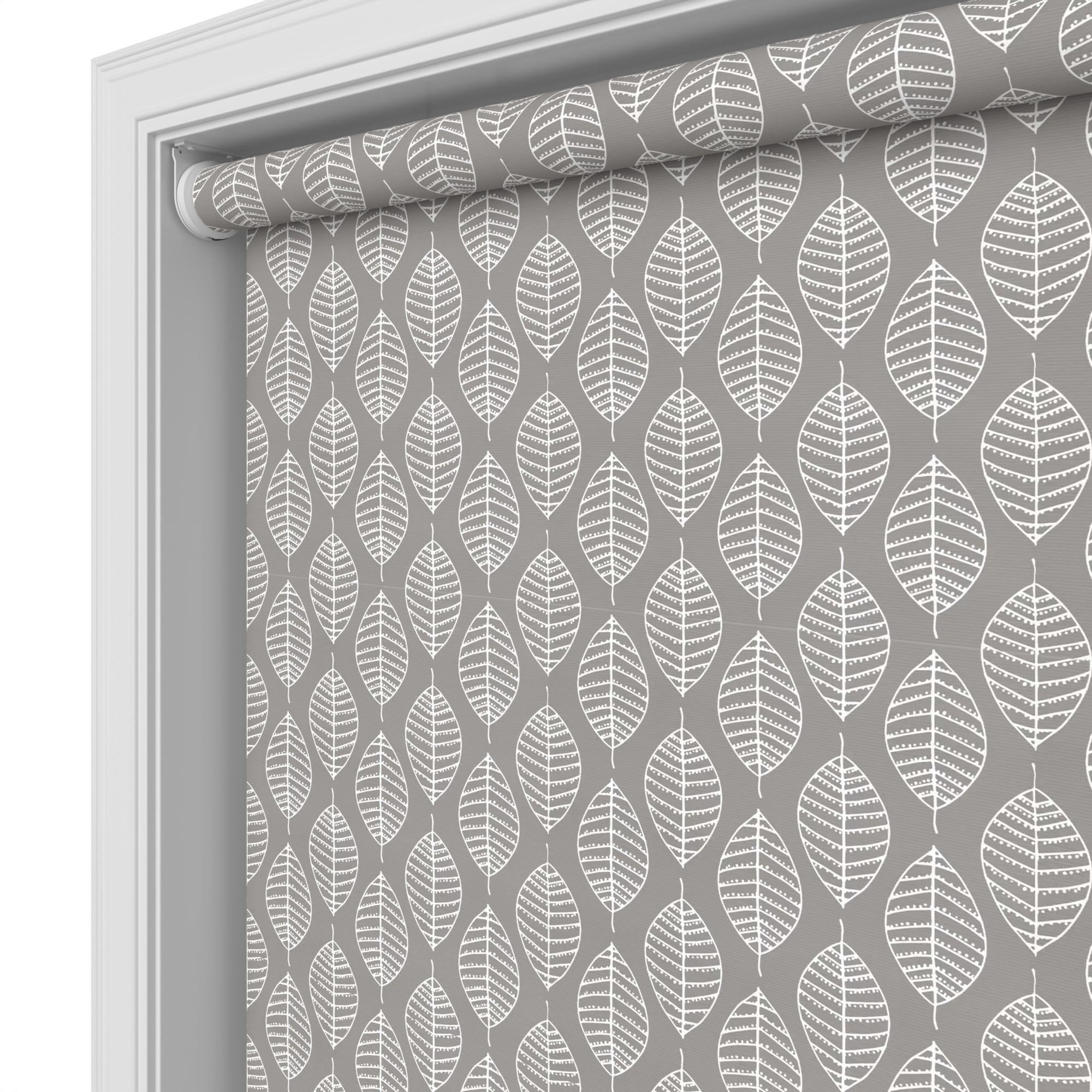 Foliage Blackout Flint Motorised Roller Blind - Image 4