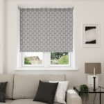 Foliage Blackout Flint Motorised Roller Blind