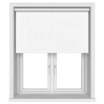 Winfield Blackout Antique White Motorised Roller Blind