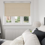Brooklyn Blackout Stone Trail Motorised Roller Blind