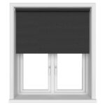 Lyon Blackout Eclipse Black Motorised Roller Blind