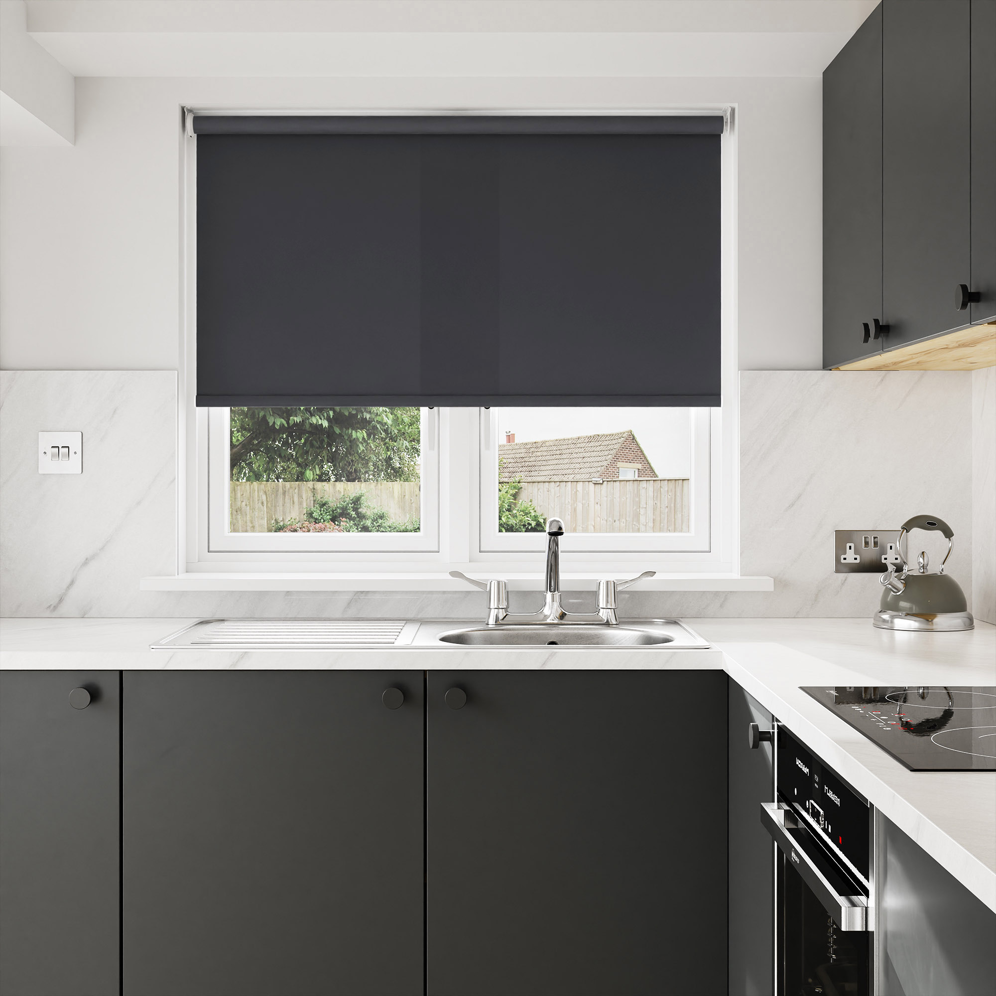 Haven Impact Slate Motorised Roller Blind - Image 7