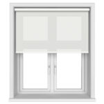 Accent Natural Chalk Motorised Roller Blind