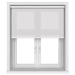 Dover Frosted White Motorised Roller Blind