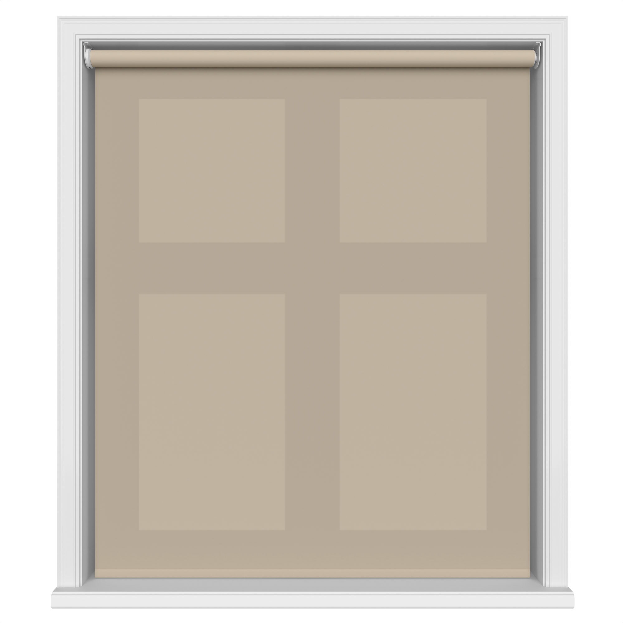 Dover Sandy Beige Motorised Roller Blind - Image 2